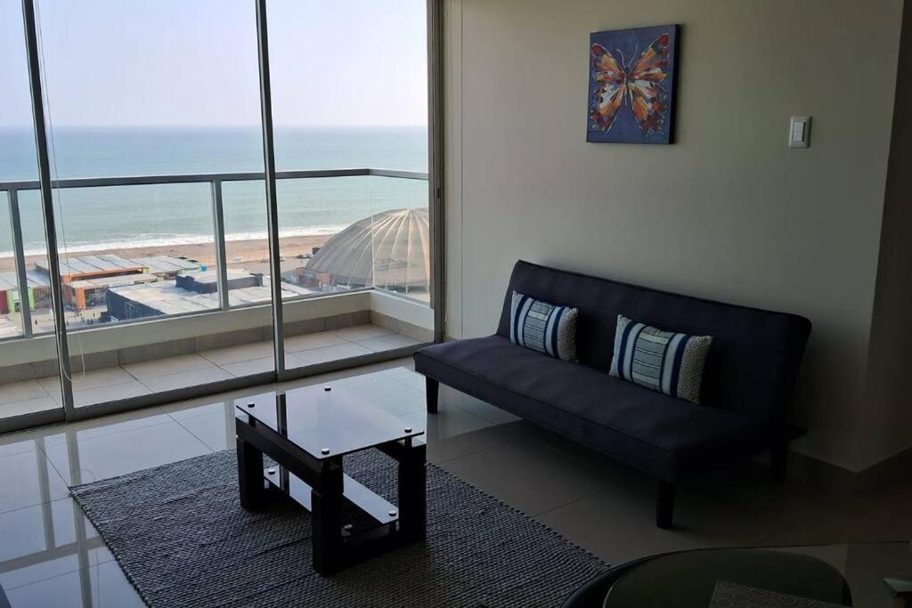 Apartamento De Estreno Con Balcon Frente Al Mar. Lima Exterior foto